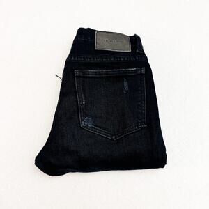 Daniel Patrick Black Denim Skinny Ripped Jeans Size 27